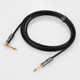 thumbnail image 4 of IVU Creator Player Cable 5m / 16.4ft Studio Musical Instrument Cable Cord with Straight to Right Angle 1/4 Inch Connectors for Electric Guitar Bass Mixer Speaker Microphone, 4 of 7