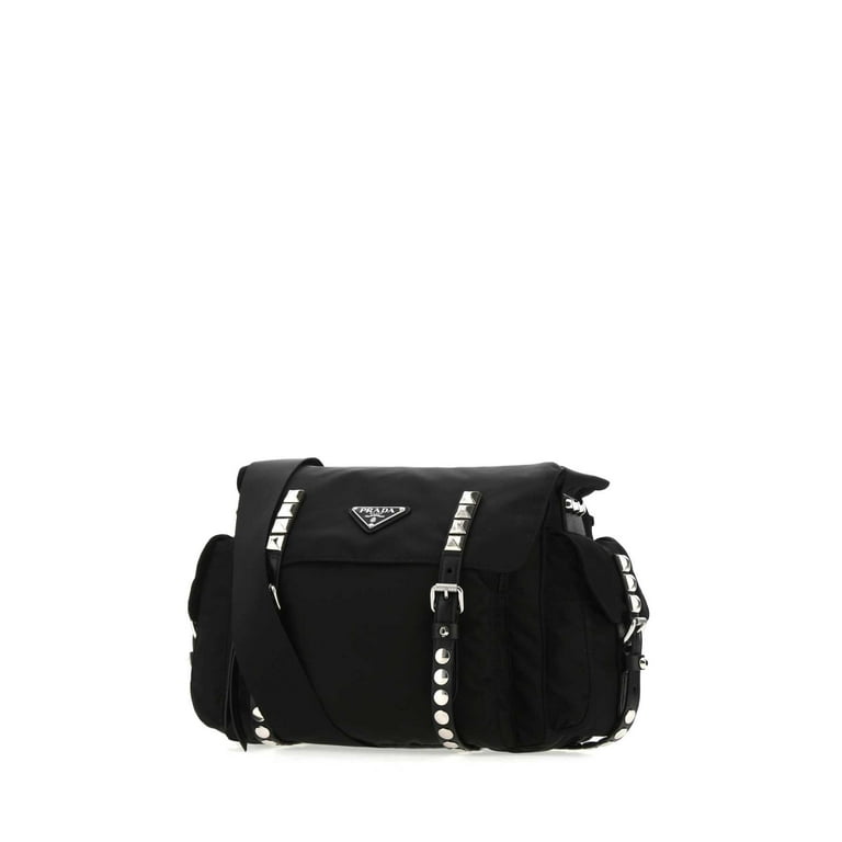 Prada Woman Black Nylon Crossbody Bag