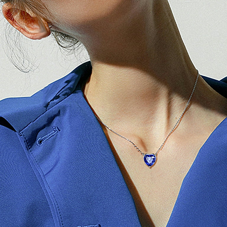 December birthstone heart necklace deals