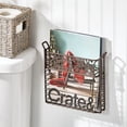 thumbnail image 2 of mDesign Metal Wall Mount Magazine, Book Holder, Compact Rack - Bronze, 2 of 8