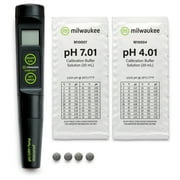 Milwaukee Instruments pH/ORP/Temp Meter, Dual Level Tester Electrode PH58, 0.1 pH, 250 Hrs Battery