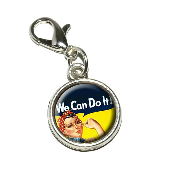 Rosie The Riveter - War Poster Bracelet Charm