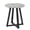 Gray + Wood, variant on Modern Harmony Wood Round End Table for Living Room, 22 Inch Small Side Table with Sturdy Rubberwood Legs, Black