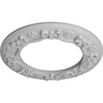 thumbnail image 3 of Ekena Millwork 12 1/4"OD x 7 1/2"ID x 7/8"P Ribbon with Bow Ceiling Medallion (Fits Canopies up to 7 1/2"), Hand-Painted Frost, 3 of 6