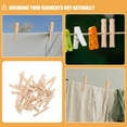 thumbnail image 3 of CIMAXIC Wooden Clothes Pins Vintage Round Wood Laundry Clips for Adults Home Use 100Pcs, 3 of 8