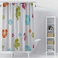 thumbnail image 5 of Fabric Shower Curtain Cloth, Shower Curtain 1 Set Of Shower Curtain (Orange-One Size), 5 of 7