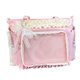 thumbnail image 1 of Guardurnaity Bolso de hombro de nailon con volantes de encaje, estilo moderno y elegante, con correa ajustable. Bolsas de mensajero y de hombro rosa, 1 of 6