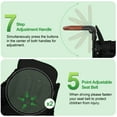 thumbnail image 6 of Vomeast Wagon Stroller for 2 Kids, 3-in-1 Outdoor Baby Stroller Wagon with Canopy, 5-Point Harness, Adjustable Handlebars, Removable Seat for Toddlers, Black, 6 of 11