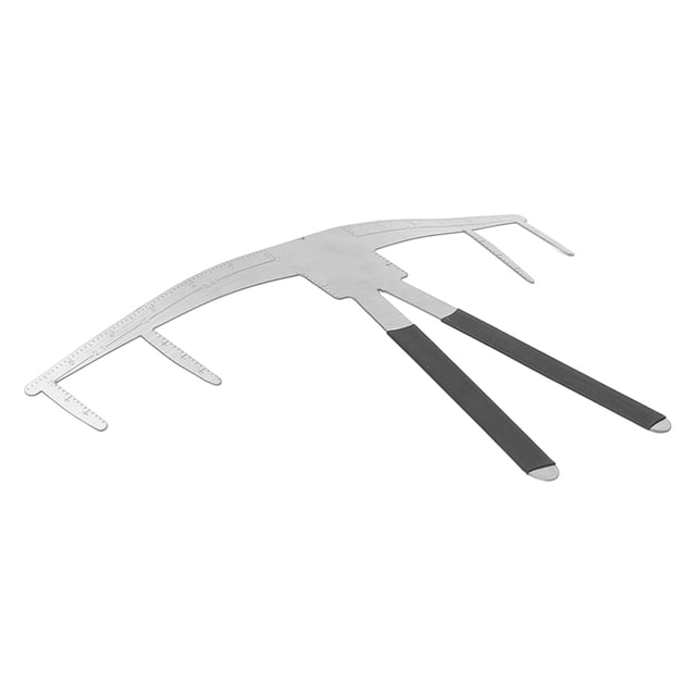 3 Point Positioning Eyebrow Ruler, Safe Portable Lightweight Eyebrow Tools For Measuring Eyebrow