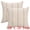 Grey, variant on Unique Bargains Pack of 2 Striped Soft Cozy Cushion Cases Pillow Covers 20" x 20" Grey