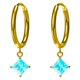 thumbnail image 1 of Nvzi Pendientes - Pendientes colgantes exquisitos, pendientes de mujer con circonitas azules, 1 of 4