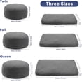 thumbnail image 3 of SUNBURY Giant Bean Bag Chair Bed for Adults, Full Size Convertible Bean Bag Chair Folds from Lazy Chair to Floor Bed, Love Sack Bean Bag, Big Sofa Bed, High-Density, Foam Filling, Grey, 3 of 8
