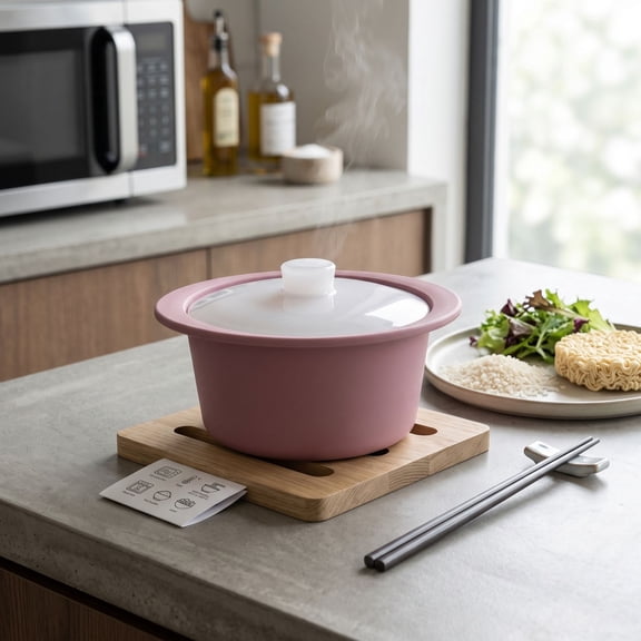 Microwave Steamers, Food Grade Silicone Microwave Pot with Handle & Lid, Oven & Dishwasher Safe for Vegetables, Cooking Bowls, Food Bowl