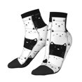 thumbnail image 3 of Salouo Doodle Cute Cat Pattern Unisex Middle Tube Socks,Middle-Finger Knee High Socks Over The Calf Tube Stocking Crew Stockings for Women and Men Tube Socks, 3 of 8