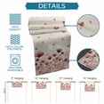 thumbnail image 6 of Pink Flowers Table Runner 36 Inches, Spring Watercolor Botanical Floral Beige Bed Runner Dresser Scarves Tabletop for Indoor Outdoor Parties/Ceremony/Banquet, 13"x 36", 6 of 8