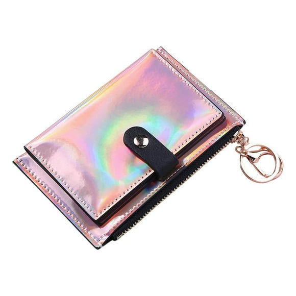 Esquirla Foldable Blocking Women PU Leather Wallet with Money Organizer Card Holder Pink