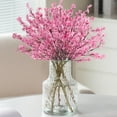 thumbnail image 5 of Honeeladyy Artificial 5-forked Starlet Flowers, Starlet Flowers Artificial, Simulation Starlet Flower with 3.54" Long Stems, Fake Pink Starlet for Bonquet Vase Wedding Decor Flower Arrangement, 5 of 6