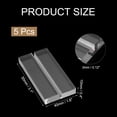 thumbnail image 2 of Uxcell 5Pcs 80 x 40 mm Acrylic Place Card Holders Clear Card Holder Stand Clear, 2 of 5