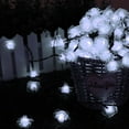 thumbnail image 5 of LINLIN Solar Flower String Lights,Waterproof Rose Flower Lights 8 Mode Solar Starry Lighting Christmas Fairy String Lights for Gardens Path Homes Wedding Party Decor, 5 of 9