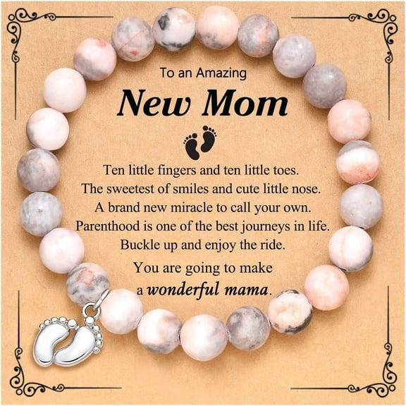 New Mom Gifts for Women, 1st Time Mothers Day Mom Mommy to Be Bracelet Gift