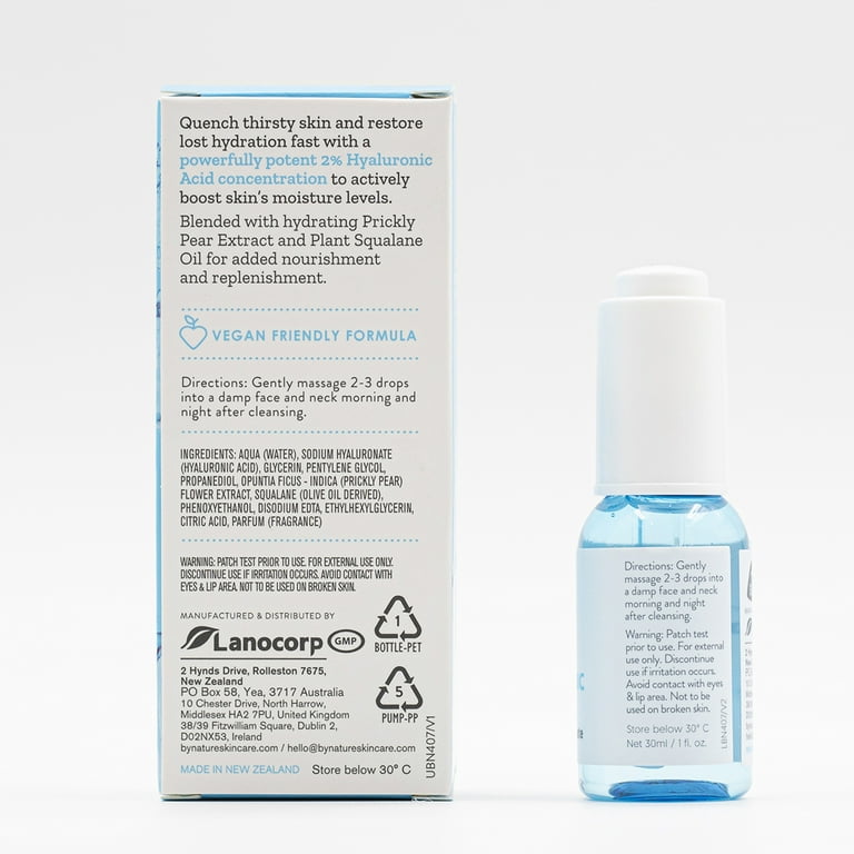 By Nature 2% Hyaluronic Acid Serum Concentrate for Dry and