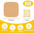 thumbnail image 2 of WWS-Air Fryer Parchment Paper, 100 pcs 10inch Square Air Fryer Liners, Unbleached Perforated Parchment Paper for Air Fryer Compatible with Ninja, Cuisinart, COSORI, PowerXL, Instant Vortex, Philip, 2 of 4