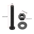 thumbnail image 3 of Uxcell Nylon Screw Nut Washer Assortment Kit Black M4x25mm, 3 of 5