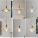 thumbnail image 1 of Japanese Retro Style E27 Gold Iron Chandelier Small Lamp Hanging with Glass Shade for Indoor Decor, 1 of 4