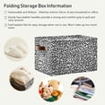 thumbnail image 5 of Coolnut Sexy Leopard Print Foldable Canvas Storage Bin, Sturdy Fabric Storage Basket with Handles, Storage Cube Box for Organizing Shelf Nursery Toy Closet 2PCS#1605 Home Decor, 5 of 7
