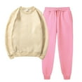 thumbnail image 2 of BLVB Womens Tracksuits 2 Piece Outfits Casual Crewneck Long Sleeve Pullover Sweatshirt and Sweatpants Sets Sweatsuit, 2 of 5