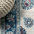 thumbnail image 4 of JONATHAN Y MDP101C-4 Modern Persian Vintage Moroccan Traditional Blue/Ivory/Red 4 ft. x 6 ft. Area Rug, Country Floral, Pet Friendly, Stain Resistant, Easy to Clean, for Living Room; Kitchen, Bedroom, 4 of 10