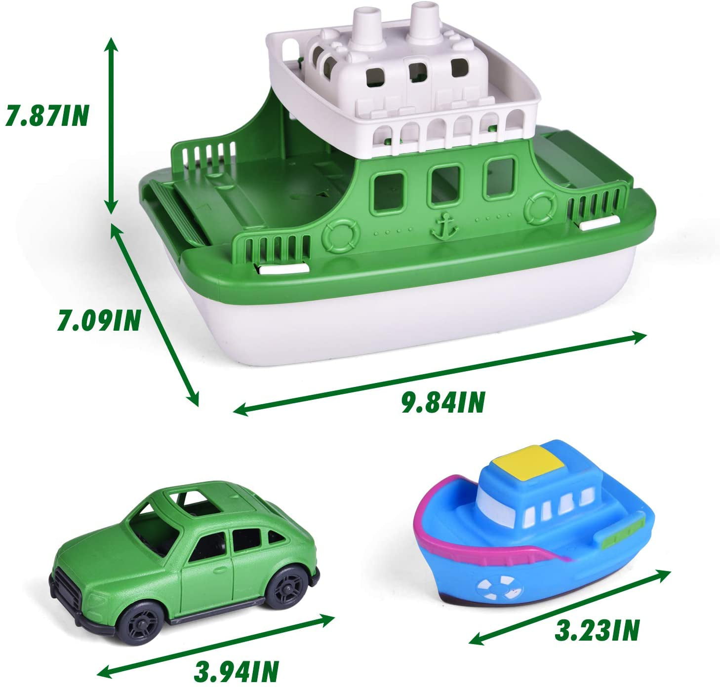 Details about   Ferry Boat Floating Bath Toy Boat with 2 Cars For Toddlers Age 1 Up Fun to Play 