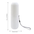 thumbnail image 1 of Portable Toothbrush Case, Slip Resistant, Dustproof Cover, Mosaic Type Switch, Compact and Portable with Gear Design, for Traveling, Camping, Bathroom, 1 of 7