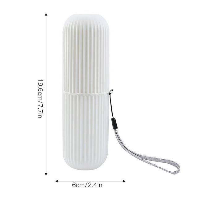 Portable Toothbrush Case, Slip Resistant, Dustproof Cover, Mosaic Type Switch, Compact and Portable with Gear Design, for Traveling, Camping, Bathroom