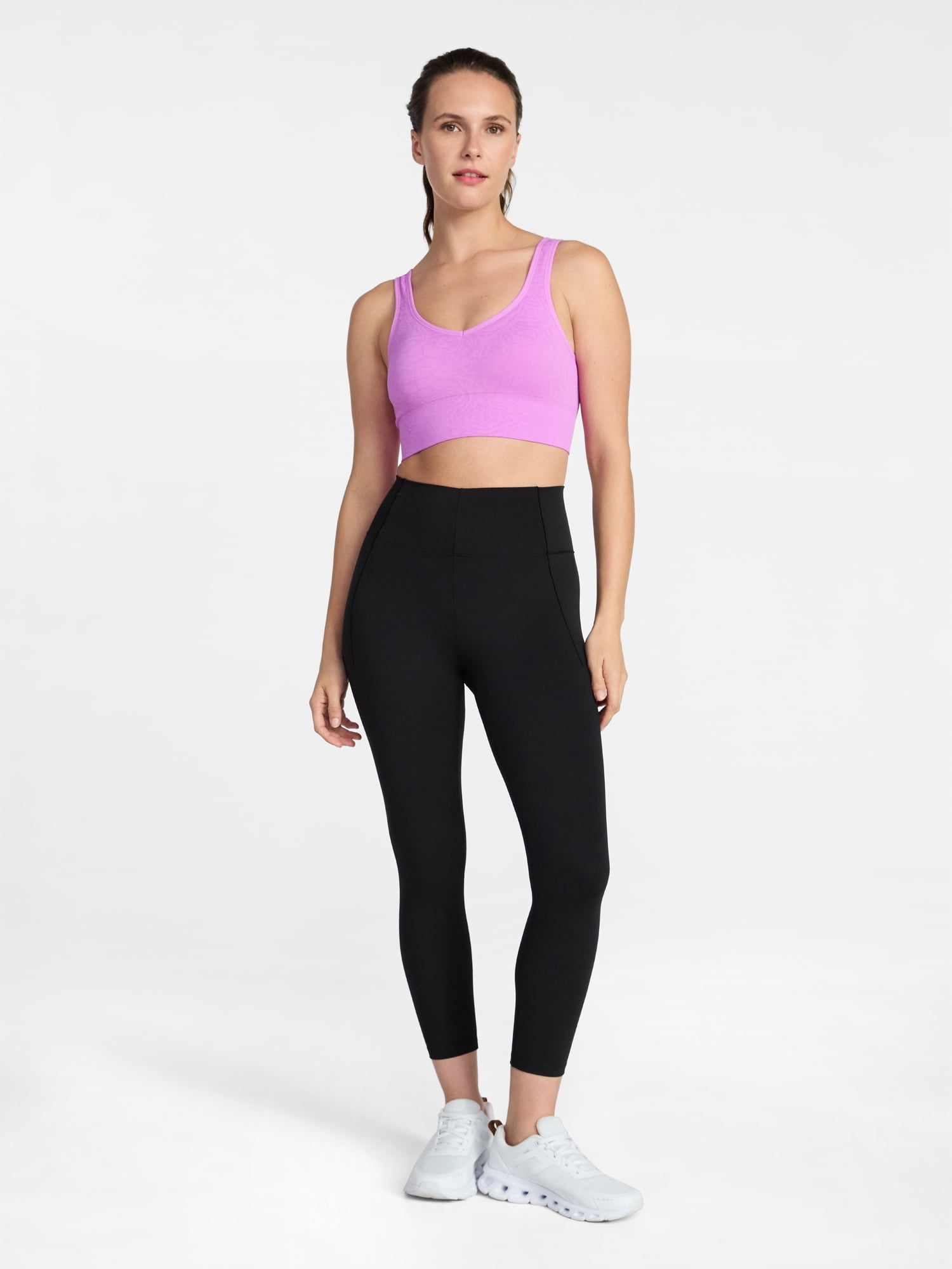 Avia Women's Low Support Seamless V-Neck Sports Bra, Sizes S-XXXL