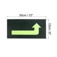 thumbnail image 2 of Glowing Turn Left Sign Sticker, 12 Pack Directional Adhesive Removable Floor Decal, Green, 2 of 4
