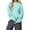 Blue, variant on Stichou Women's Bow Trim Print Fleeced Hoodies Oversized Long Sleeve Hooded Sweatshirts Graphic Drop Shoulder Pullover Top with Pocket Gray L