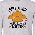 thumbnail image 4 of Inktastic Taco Lover Mexican Food Long Sleeve Youth T-Shirt, 4 of 5
