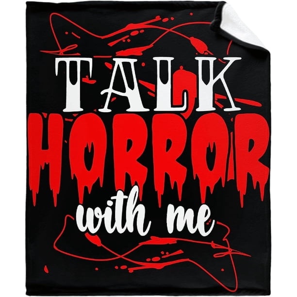 LHSHID Horror Movie Watching Blanket Blanket Gifts Fleece Picnic for Men Kids Summer Soft Throw Fuzzy Blankets for Couch House Travel 50x60in