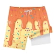 thumbnail image 4 of Gubotare Big Boys Swim Shorts Boys Swim Trunks with Compression Liner Casual Bathing Suit for Kids Swim Shorts (Orange,Size 5-6 Years), 4 of 7