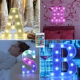 thumbnail image 3 of Colorful Light Up Letters, Silver LED Marquee Letter Lights Battery Operated,16 Colors Glitter Alphabet Letter Sign for Girls Birthday Party Wedding Bedroom Decoration, Letter X, 3 of 5