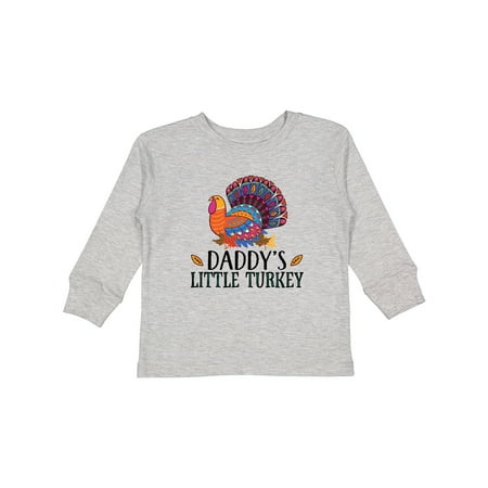 

Inktastic Thanksgiving Daddy Little Turkey Gift Toddler Boy or Toddler Girl Long Sleeve T-Shirt
