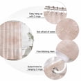thumbnail image 3 of Terracotta Bathroom Shower Curtains with 12 Hooks Waterproof Shower Curtain for Stalls and Bathtubs Vintage Solid Color Modern Minimalist Distressed Decorative Bathroom Privacy Curtain 36x78 Inches, 3 of 9