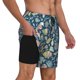 thumbnail image 2 of Balery Underwater Creature Bañador para hombre, shorts de playa de secado rápido con entrepierna y forro de compresión-Large, 2 of 6