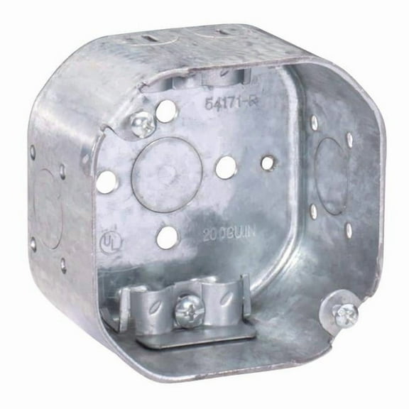 Southwire 54171-R-UPC 4 x 2.12 in. Steel Metallic Octagon Box