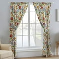 thumbnail image 2 of Semi-Sheer Curtain Panels, Set of 2, Lined, with Tiebacks, 84 L x 42 W (x2), White, 2 of 8