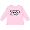 thumbnail image 3 of Inktastic From Little Rock Arkansas in Black Distressed Text Boys or Girls Long Sleeve Toddler T-Shirt, 3 of 5