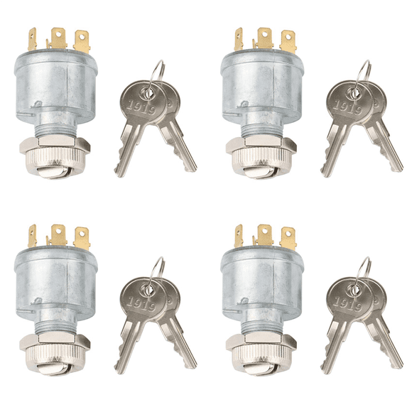 4X for Ignition Switch, Switch Key Fits Golf Cart 33639-G01,Golf Cart Accessories,8 x standard keys 4 x ignition switch,silver