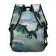 thumbnail image 4 of Balery Cloud Sky Green Dragon Mochila Escolar Impresa, Mochila Ligera para Viajes Casual, Mochila Duradera y Cómoda Multifuncional, Mochila para Laptop-One Size, 4 of 5