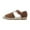 Brown, variant on JeashCHAT Sandals for Women Closed Toe Elastic Ankle Strap Slip On Espadrille Flat Sandals Casual Walking Sandals Dress Shoes for Women